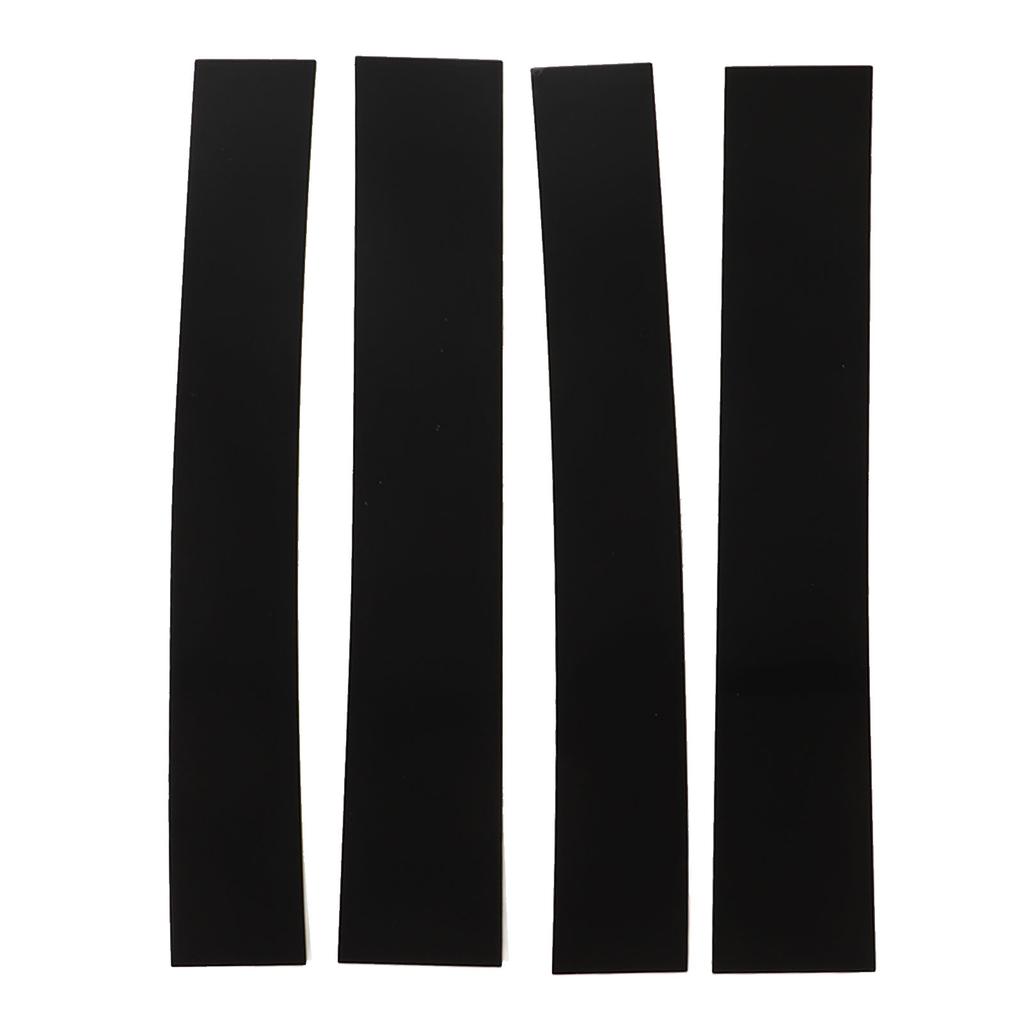 4pcs 4D Style Pillar Post Trim Gloss Black Mirror Surface Pillar Molding Sticker Replacement for Escalade 2007‑2014