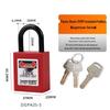 Bedi 38mm Industrial Safety Padlock: Engineering Plastic Insulated Electrical Lockout/Tagout (LOTO)