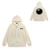 Trendy brand zipper hooded autumn and winter new letter flame pai jiu couple coat