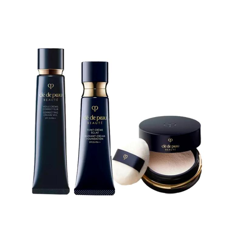 

Clé De Peau Beauté (Cpb) Набор косметики из 3 предметов (Тональная основа, Корректирующий крем-вуаль, Рассыпчатая пудра) Primer37ml+Foundation21ml #O10+Loose Powder26g#N1