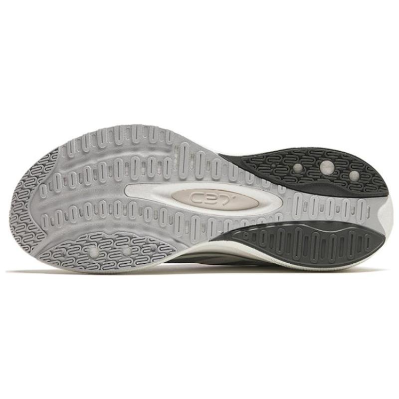 Anta Cushioning, Wear Resistant Low Top Running Shoes Men's White Silver Sneakers 912345538-2
