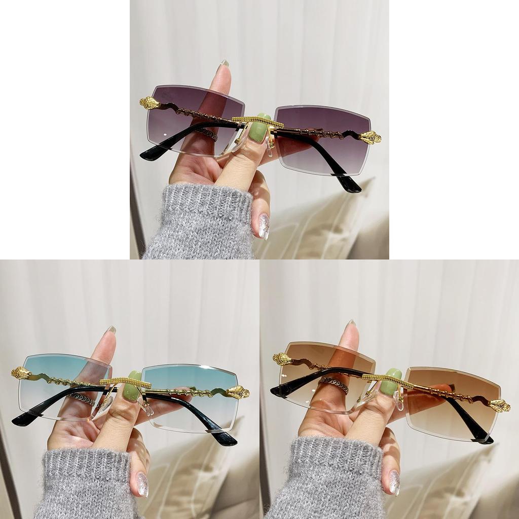 Cheetah Themed Polygon Sunglasses With Uv400 Protection For Fashionable Outdoor Activities