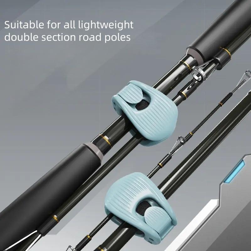 Fishing Rod Holder Fixer Clip Portable Lure Rod Bundling Clamp Beach Fishing Pole Holder Fishing Tools Compact Fixer Holder