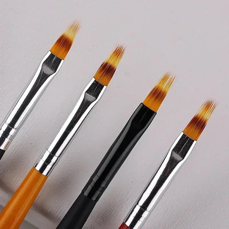 Nail Art Brush Lace Design Acrylic Nail Gradient Pen Gel Painting Drawing Flowers Manicure Salon Tools