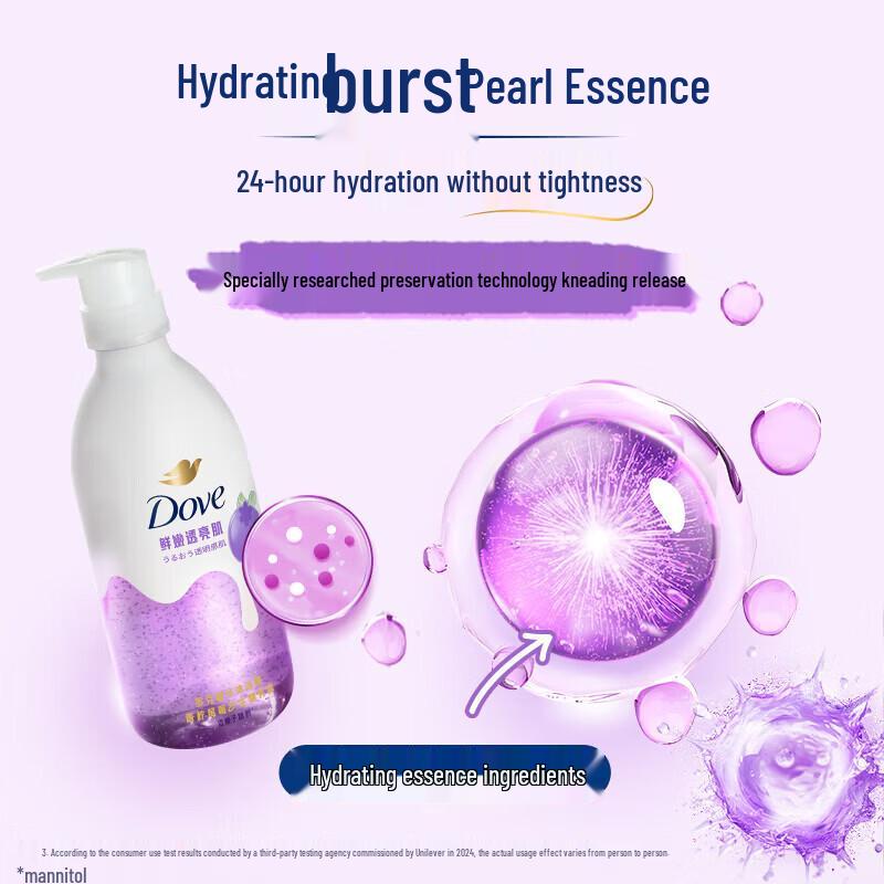 DOVE Lime Berry Coconut Milk Essence Shower Gel