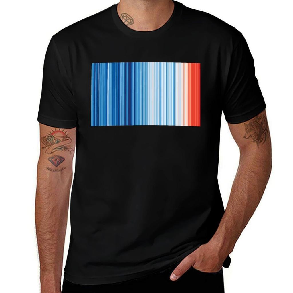 Earths Climate Barcode TShirt Summer Holiday TShirt