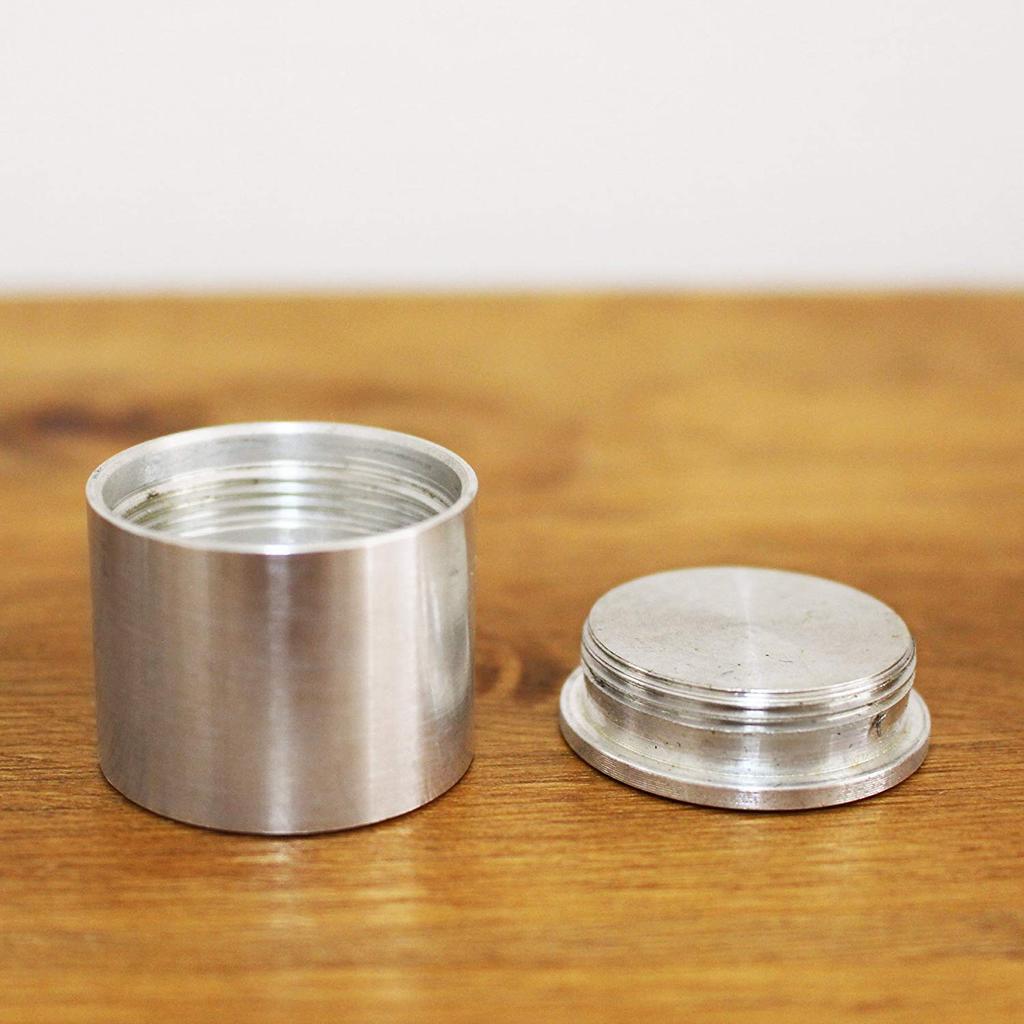 Mini Crystal Urn, Round, Clear, for Keeping Cremation