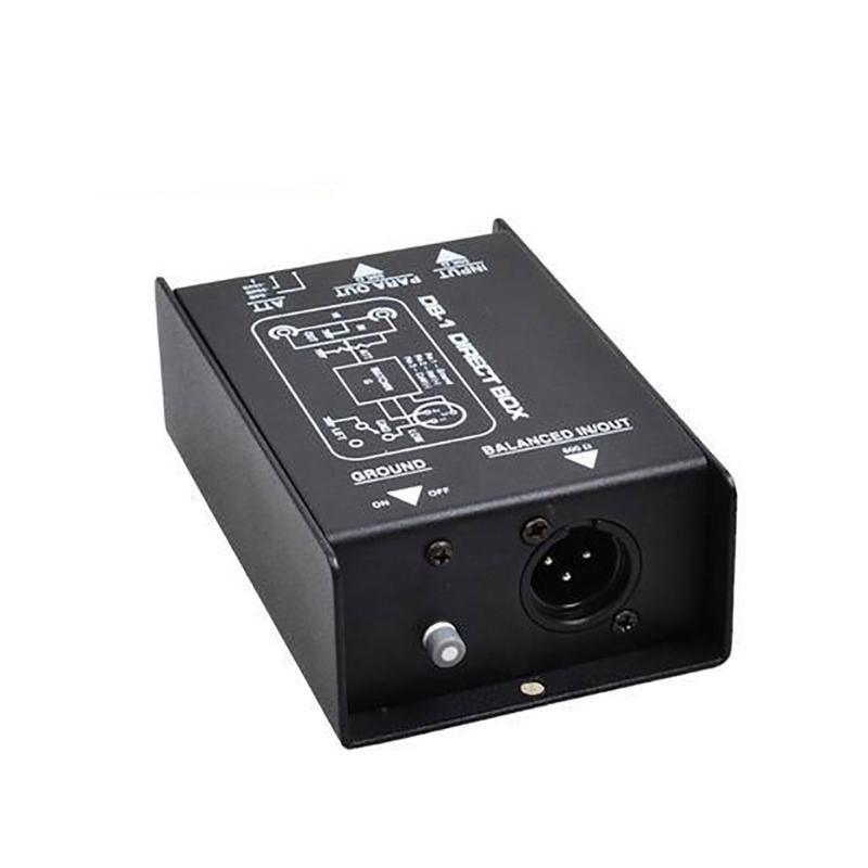 Compactly Passive DI Box with Input Attenuator Hum Eliminators for Connecting Instrument to Balanced 6.35mm Output