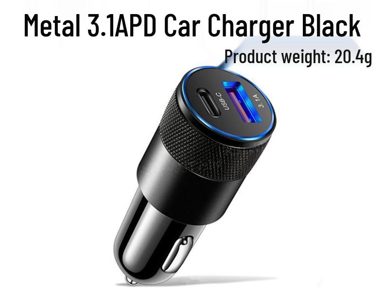 

Супербыстрая автомобильная зарядка Type-C для мобильных телефонов, 12-24 В