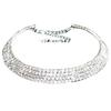 Fashion Elegant Rhinestone Women Collar Choker Necklace for Wedding Birthday Jewelry