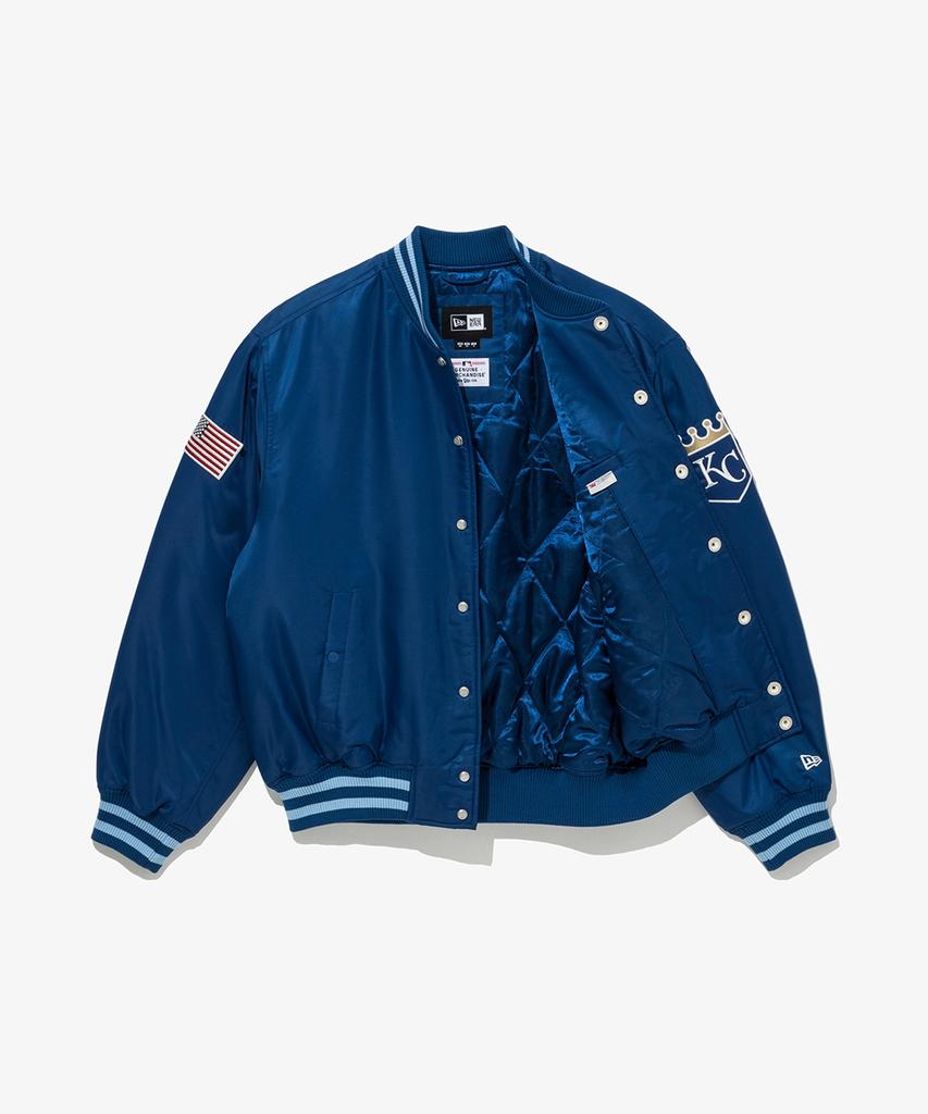 New Era Mlb Kansas City Royals Authentic Stadium Jacket Blue
