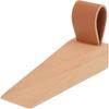 Solid Wood Door Wedge Leather Strap Door Holder New Wooden Door Stopper  Prevent Door Slamming Wall