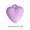 Heart Pendant Loose Bead DIY Jewelry Making Charming 3D Heart Spacer Bead