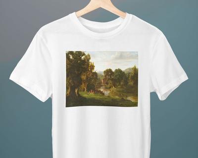 The Old Mill, George Inness Painting, Unisex T-Shirt, Art T-Shirt, Fine Art T-Shirt, Gift for Her, Gift for Him, Art Lover Gift