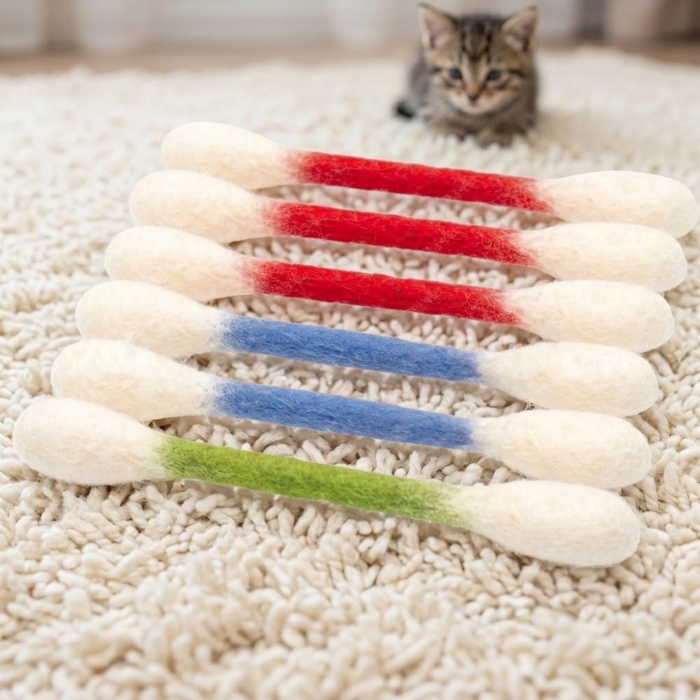 6Pcs Durable Kitten Chew Toy Anti-Boredom Cat Accessories Cat Teething Chew Toy Dental Cleaning