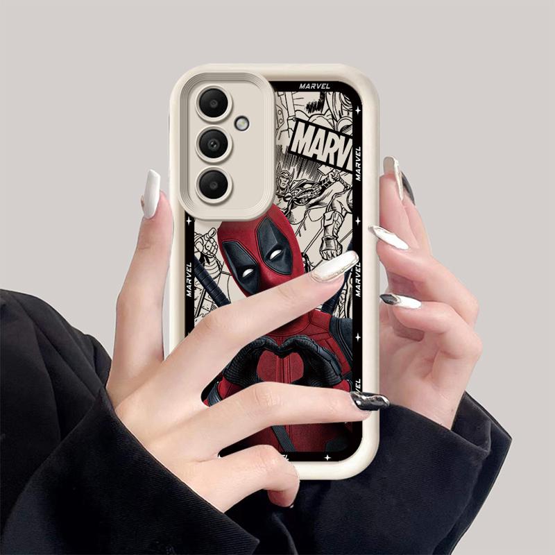 Marvel Deadpool Phone Case for Samsung Galaxy A15 A25 A35 A55 A51 A71 A72 A73 A52 A52s A53 A54 Soft 4G 5G Soft Cover