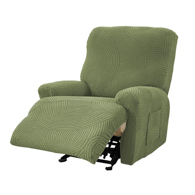 

1/2/3 Seater Solid Color Split Recliner Chair Cover Elastic Couch Recliners Cover Dust-proof Armchair Slipcover for Living Room