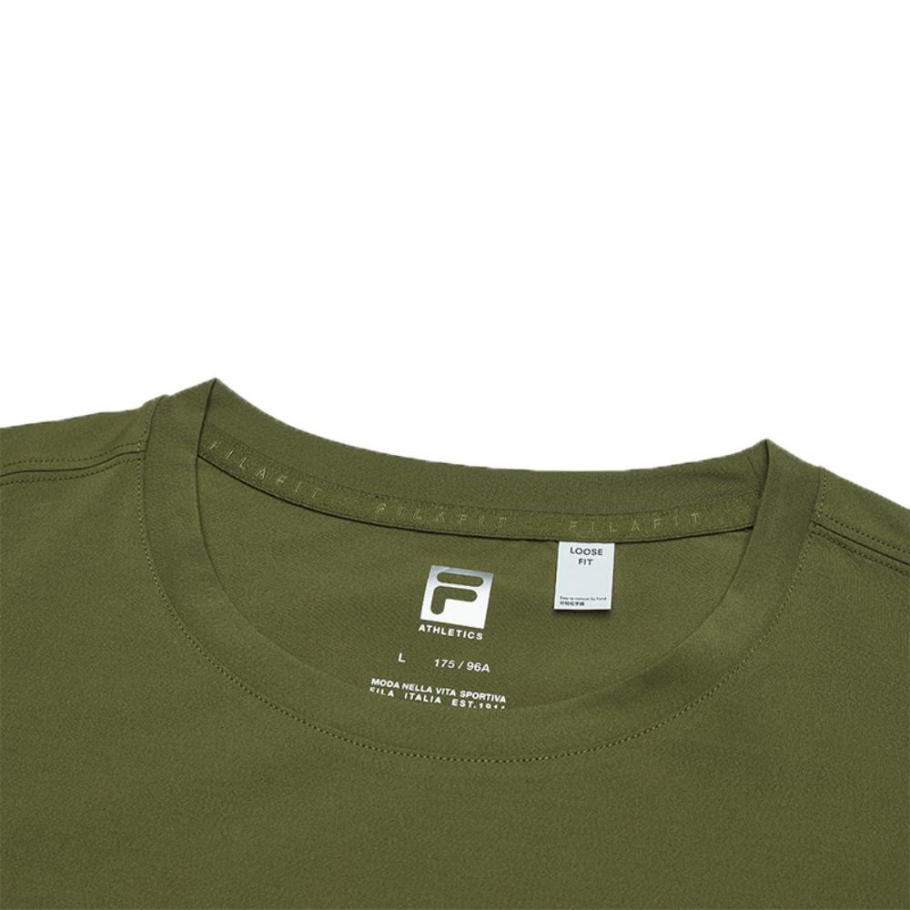 New FILA AthleticsFitness T Shirt Men's Dark Army Green A51M521106FDG
