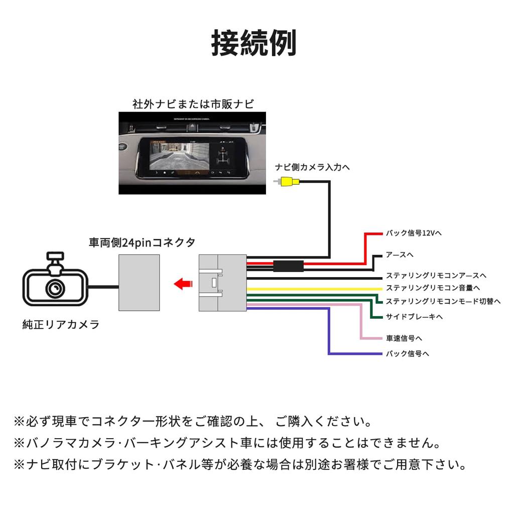 OTORAM Compatible Replacement for Toyota/Daihatsu Compatible Back Camera Commercial Navigation Adapter Conversion Cable Conversion Kit Compatible
