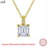 EFFIE QUEEN 1ct /2ct /3ct /4ct Moissanite 100% 925 Silver Pendant Necklace for Women, Men Wedding Party Wearing 2025 Trend MON06