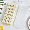 Ice Cube Tray with Lid 21-Cavity Large Square Silicone Ice Cube Mold Food-Grade Easy-Release Spill Proof Ice Cube Maker for Freezer