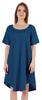 Inkmeso Noční košile pro ženy s krátkým rukávem W Noční košile s kulatým výstřihem Jersey tunika
