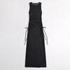 Women S Solid Color Three Piece Bikini Cover Up Beach Dress Set