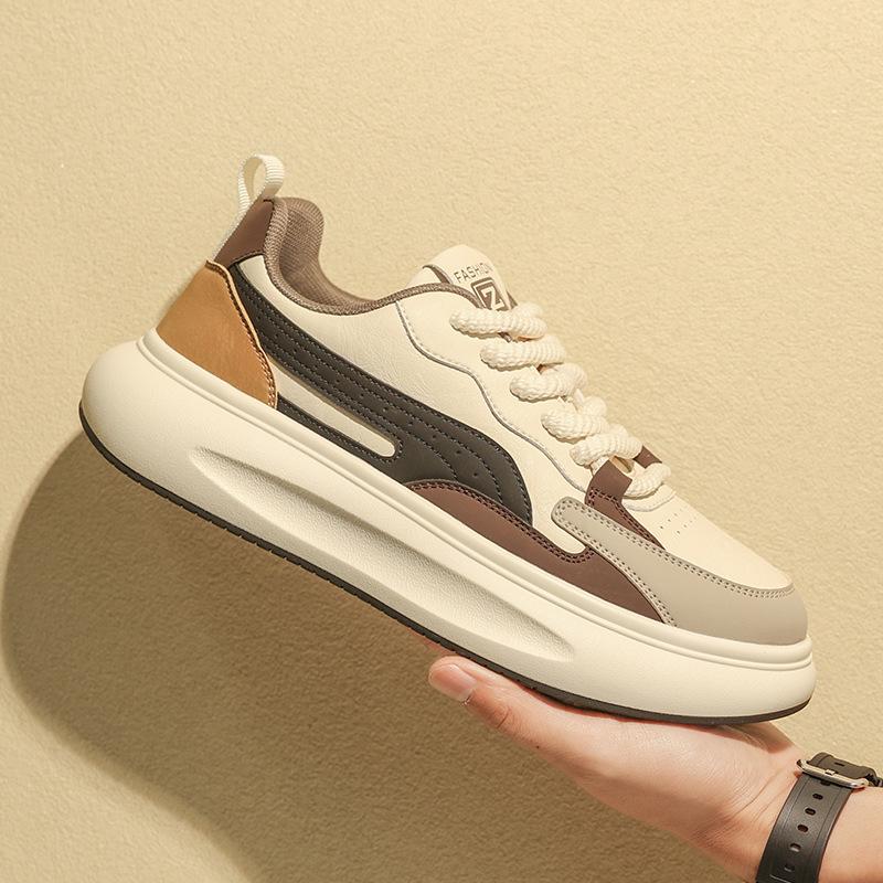 

Мужская обувь 2024 года, новая зимняя взрывная спортивная обувь с толстой подошвой, нескользящая, модная, для студентов, повседневная, универсальная, повседневная, увеличивающая высоту обуви 44