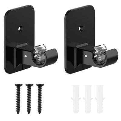 2Pcs Plastic No Nail Curtain Hooks Strong Adhesive Wall Mounted Space Saving Window Hardware for Home Decors