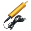 5 V DC Mini-Aluminium-Elektromotor-Handbohrmaschine + 10 Stück Spiral-Bits zum Selbermachen für Holz-PCB