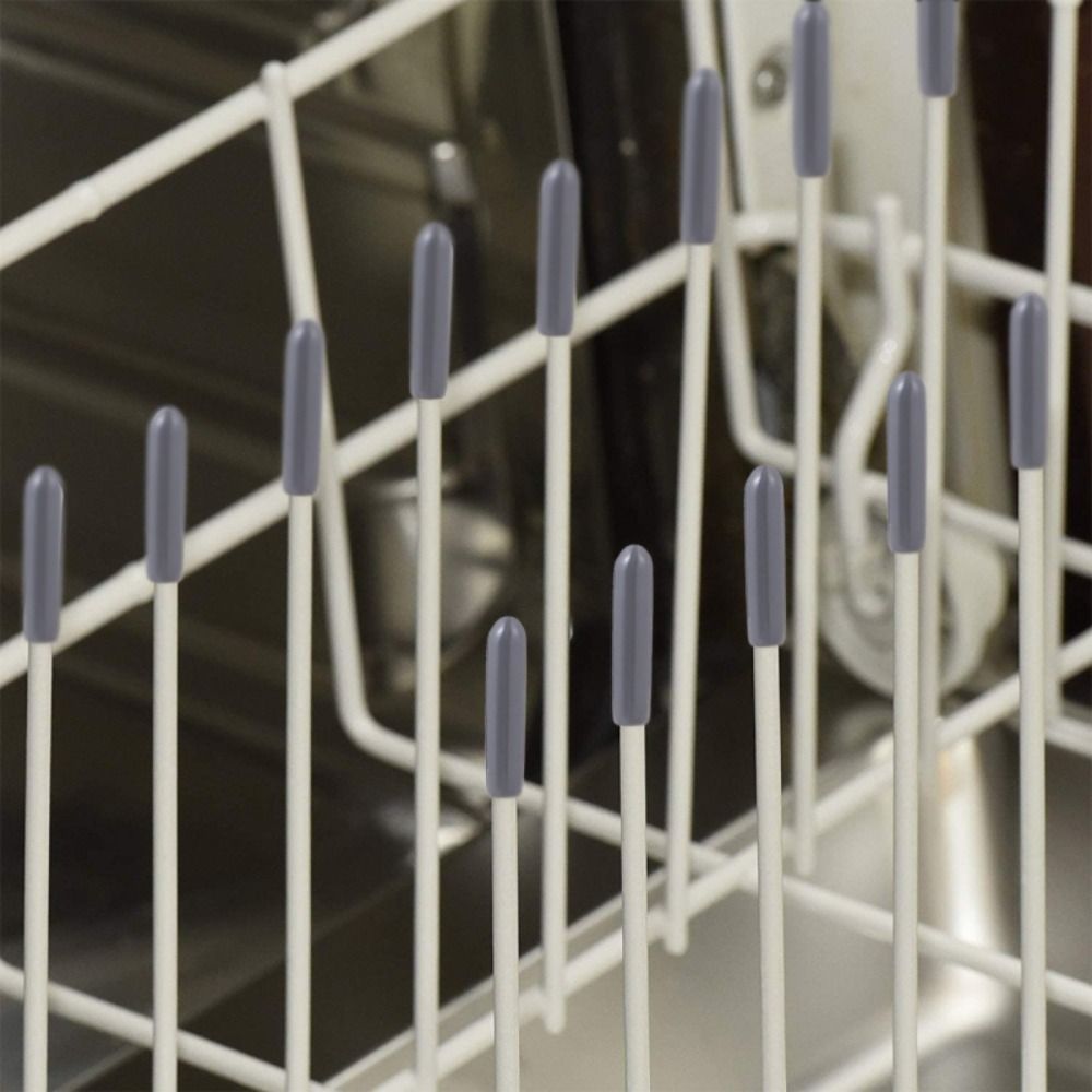 100 Stück Gummikappen Abdeckungen Runde Endkappen Spülmaschinenkorb Kappen Spitzen Körbe Reparatur