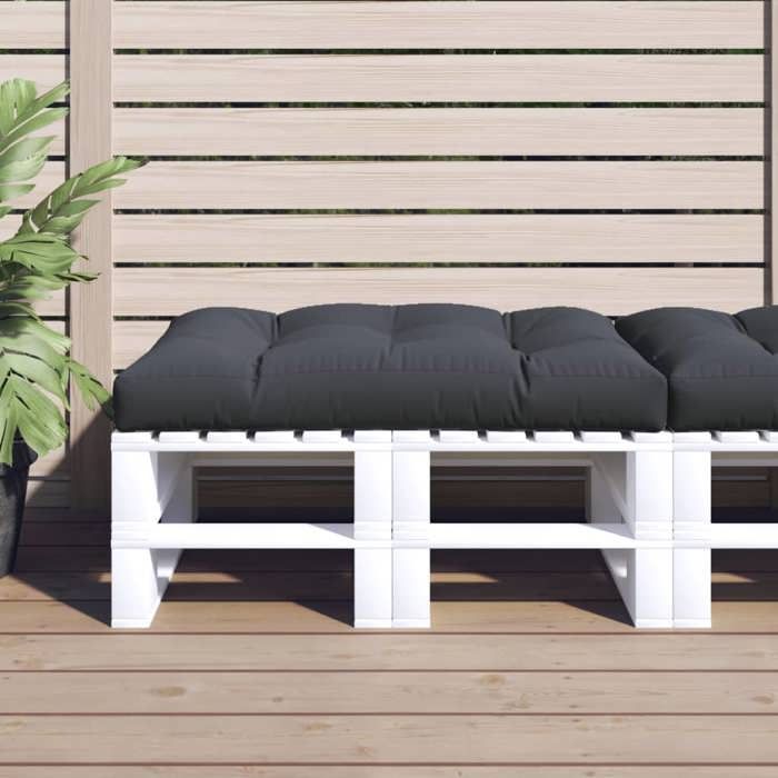VidaXL Coussin de palette anthracite 120x80x12 cm tissu 360513