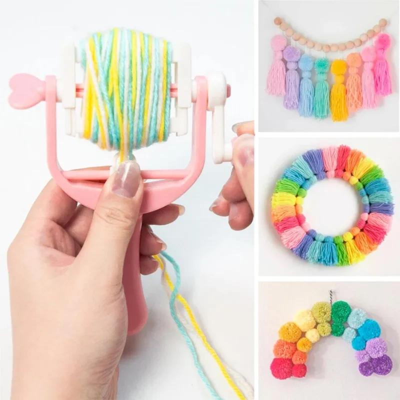 Pompom Makers Pom Maker Tassel Winder Tool For Fluff Ball Bobble Needle Weave DIY Wool Yarn Crochet Knitting Craft