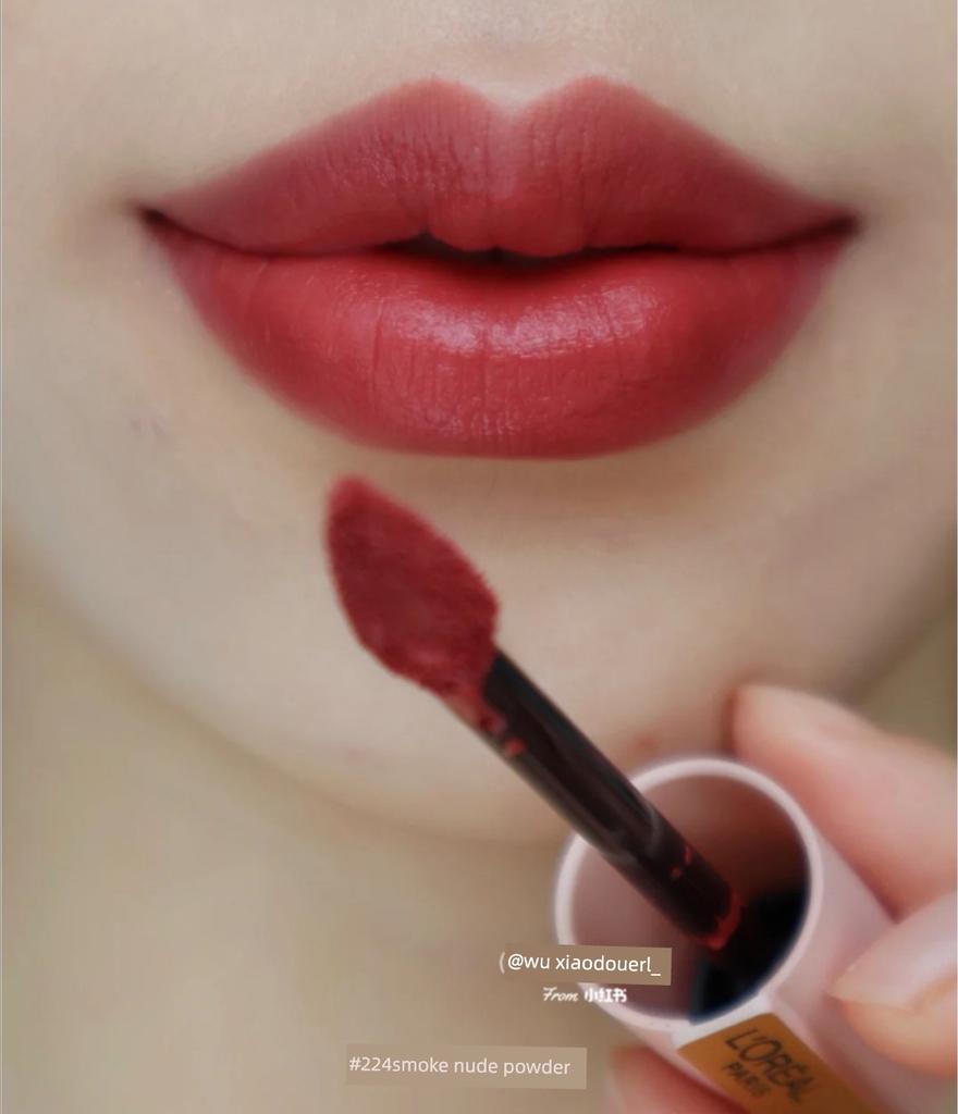 In-Stock L'Oréal First Kiss Pen Lipstick 223 Peach Print Matte Lipstick Lip Glaze 227/221/129