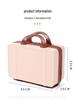 14" Portable Makeup Case: Hangable, Cute ABS Design, Large Capacity, Travel-Friendly Handbag