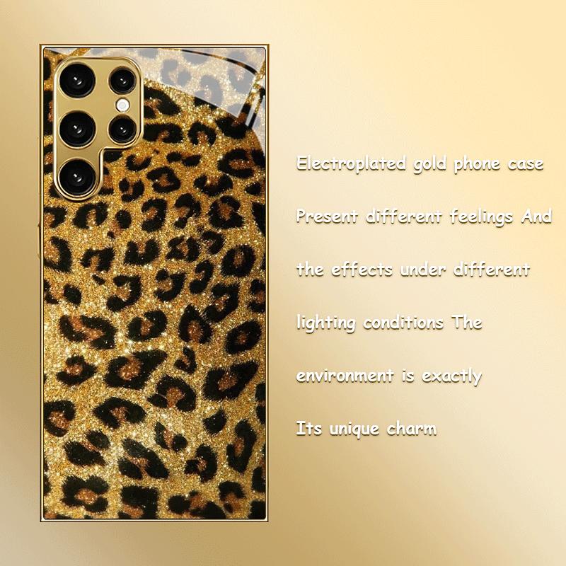 Elegante Glamour Custodia per Telefono Vetro Galvanizzato TPU Custodia per Telefono per Samsung Galaxy S26 S25 S24 S23 S22 FE, Ultra, Plus Resistente alle Cadute