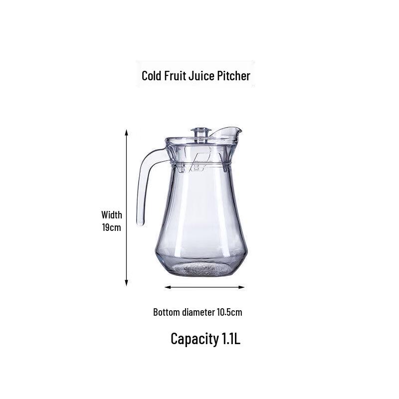 

1.1L Thickened Glass Versatile Decanter & Pitcher (5-Pack)