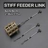 3pcs Carp Fishing Accessories Stiff Feeder Designedfor Fishing A Free-Running Rig Size 4.5/6.5/ 8.5cm For Fishing Feeder Tackle