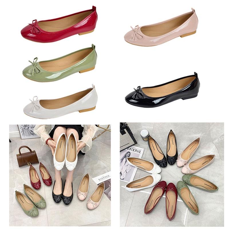 Elegant And Comfortable Ballet Flats For Women Low Heel Pure Color Soft And Gentle On Feet
