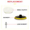 5 stücke Auto Polish Pad Polierscheiben Kit Auto Karosserielack Pflege Polierer Weiche Wolle Wachsschwamm Maschine Sauberes Zubehör