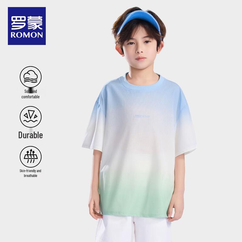 Romon Boys  Lightweight Casual Short Sleeve T-Shirt 140
