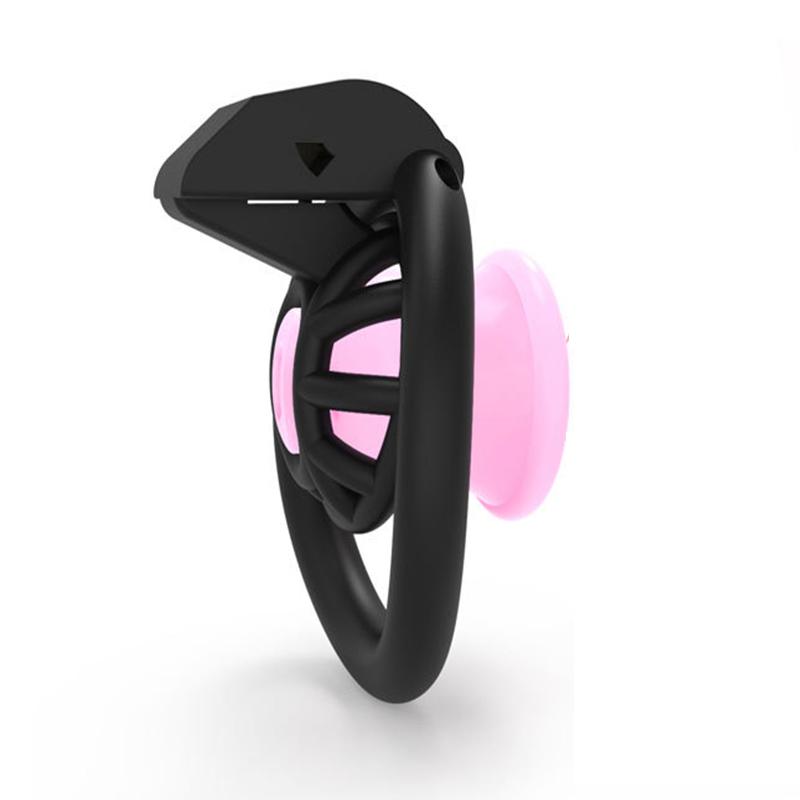 Negative Chastity Cage for Sissy Sex Toys with 4 Size Cock Rings Pink/Black/White Bdsm Penis Lock Adult Toys for Men