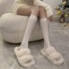 Lace Stockings Openwork Heart Jacquard White Calf Socks Students Thin Mid-Calf Socks