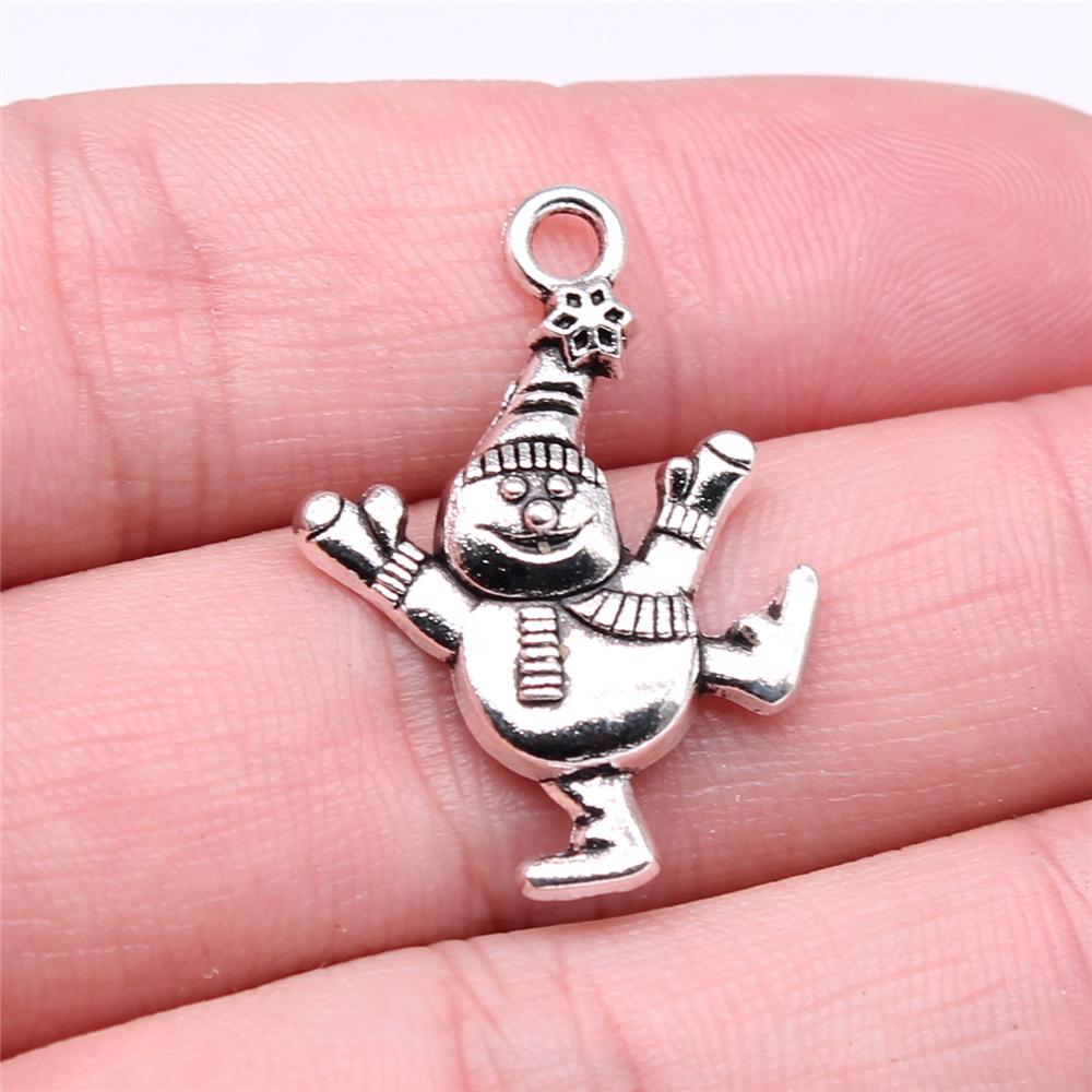 10pcs Christmas Santa Claus Charms Fit Jewelry Christmas Pendant Makings DIY Handmade Craft