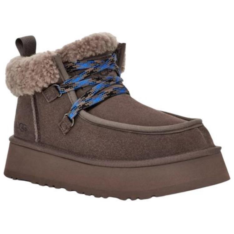New UGG Warm Short Snow Boots Women's Thundercloud Gray 1143954-TCLD