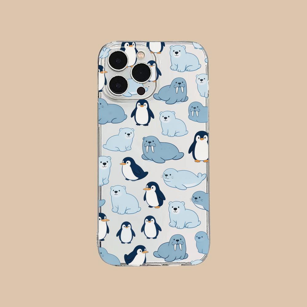 Cute Animes Puppy Kitten Clear TPU Mobile Case for iPhone 17 16 15 14 13 12 11 X XR XS Air Pro Max Plus Mini Colorful Cover