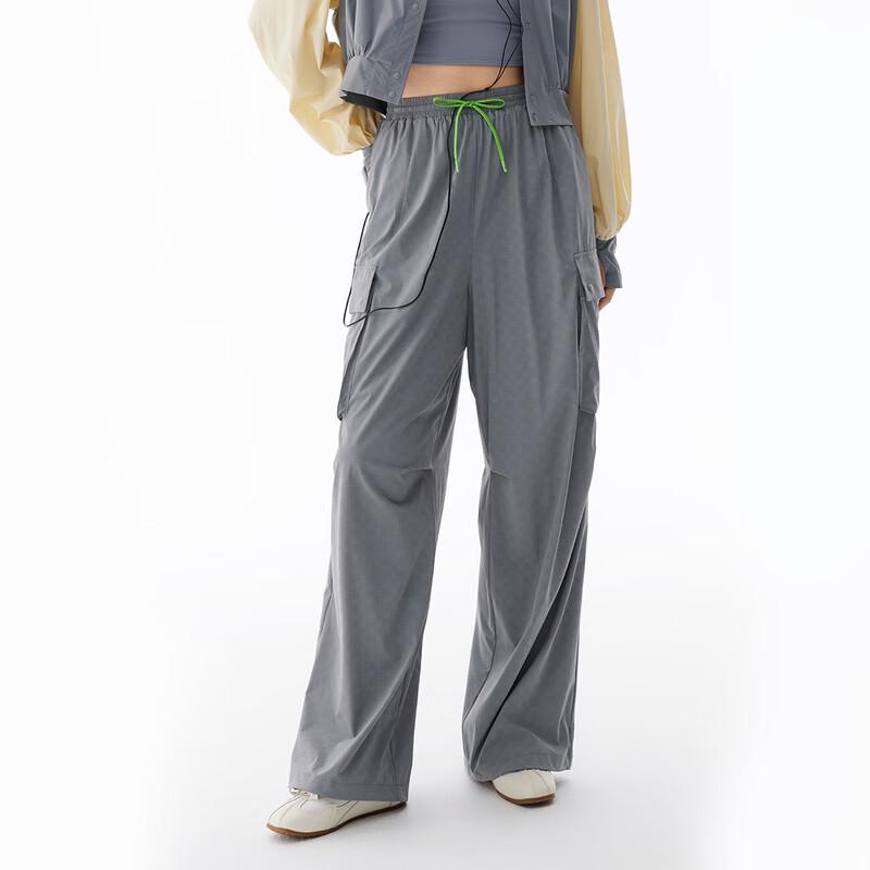 Aolaiy Women's Cooling Wide-Leg Cargo Pants