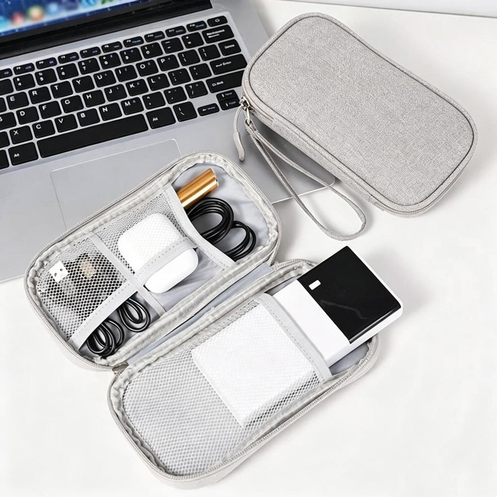 Data Cable Storage Bag Waterproof Portable Carry Case Storage Bag For Earphone USB Charger Cable Power Bank Travel Organizer Bag