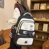 Schoolbag Backpack Student Class Bag Junior High School Girls Large Capacity New High School College Students Burden Reduction Ridge School Bag 