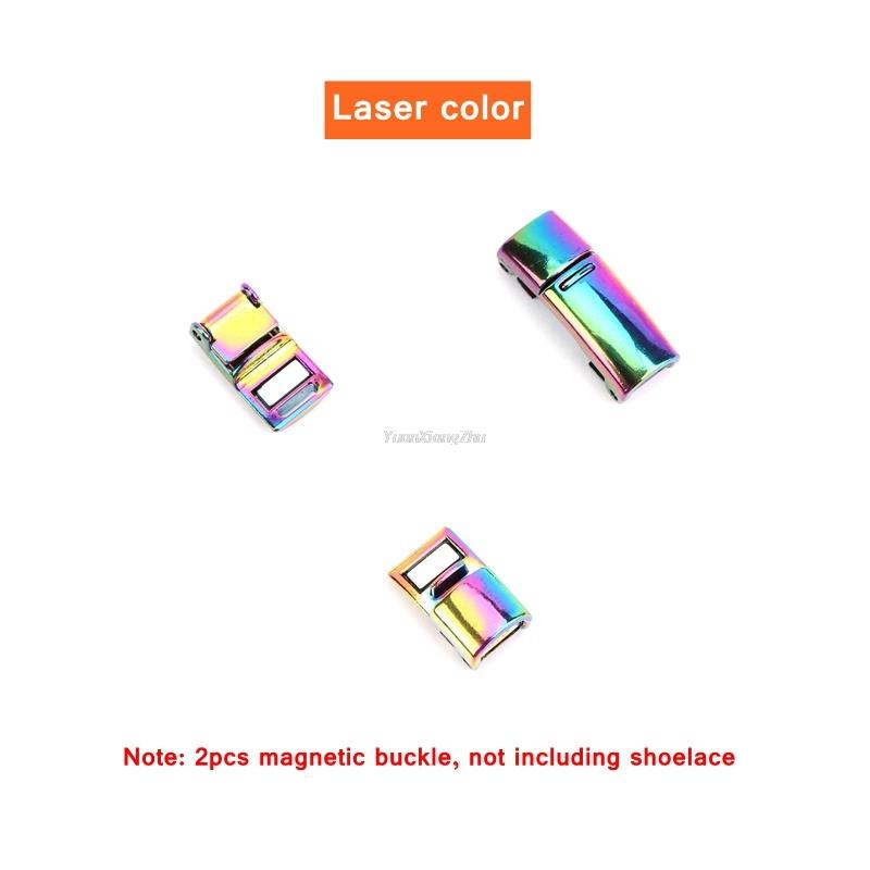 New Elastic Magnetic Shoelaces Sneakers Shoelace Kids Adult No Tie Shoe Laces Rainbow Lock Lazy Laces One Size Fits All Shoes